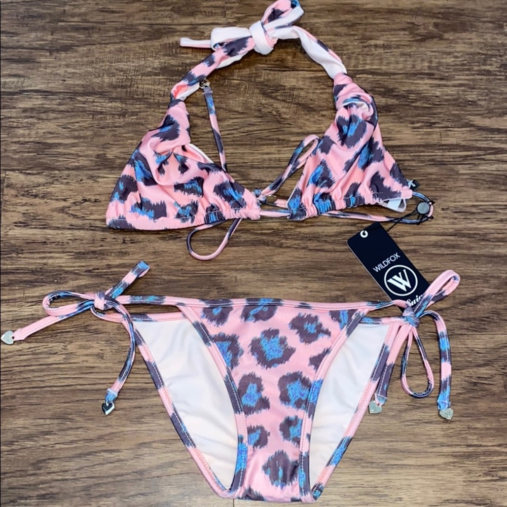 Leopard Print Reversable Bikini Top - image 4